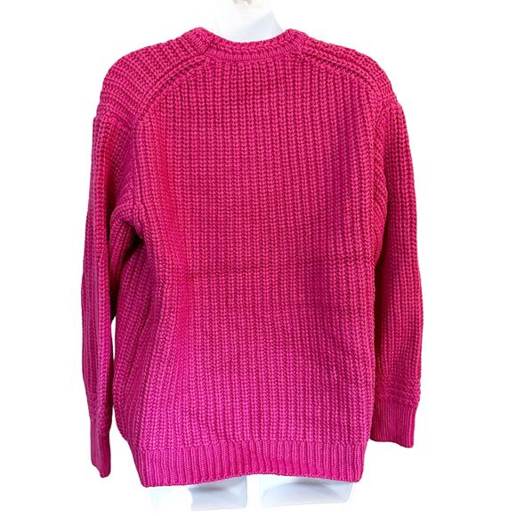MARINE LAYER Oversized Crewneck Sweater Rose Violet Size Small New with tags - Picture 2 of 6